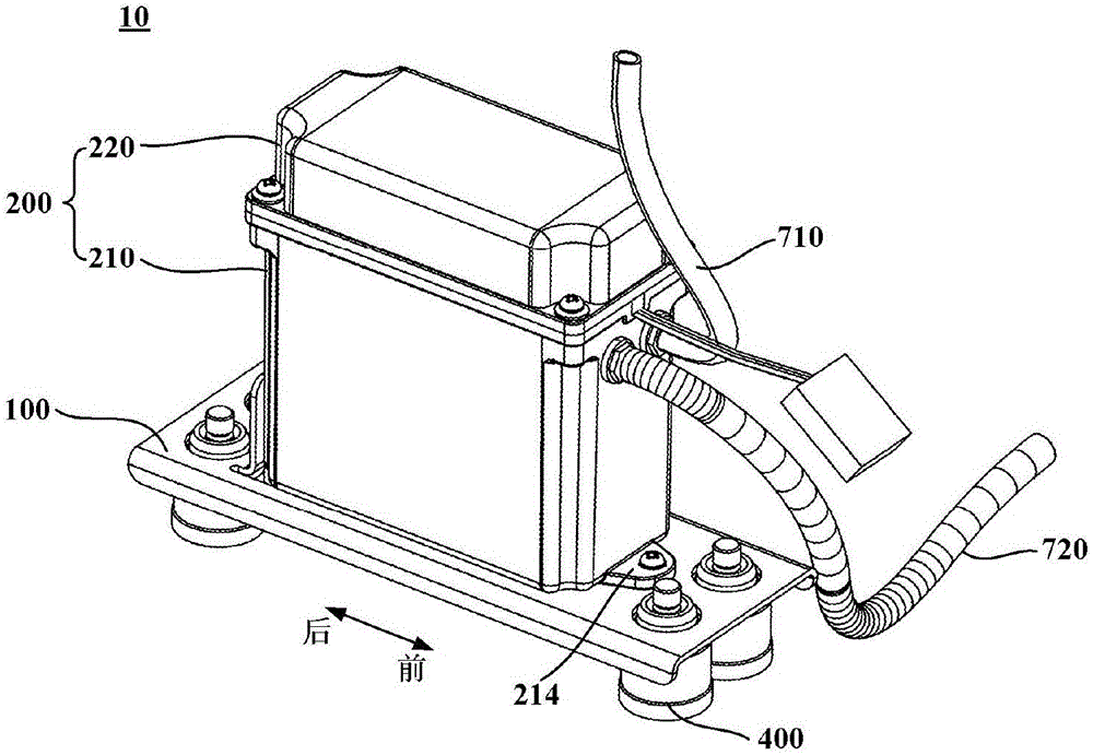 Gas suction pump assembly and cold storage and freezing device