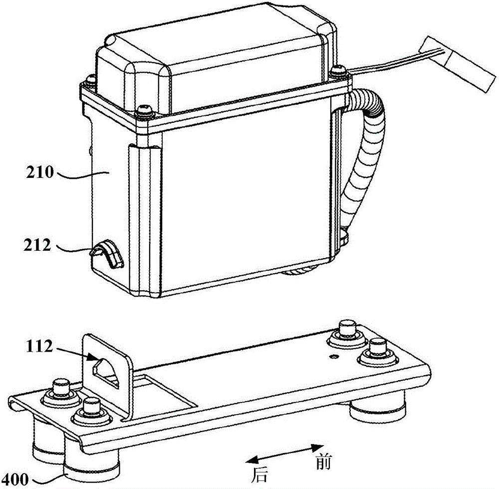 Gas suction pump assembly and cold storage and freezing device
