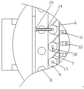 Fan structure of grain drying machine, and grain drying machine