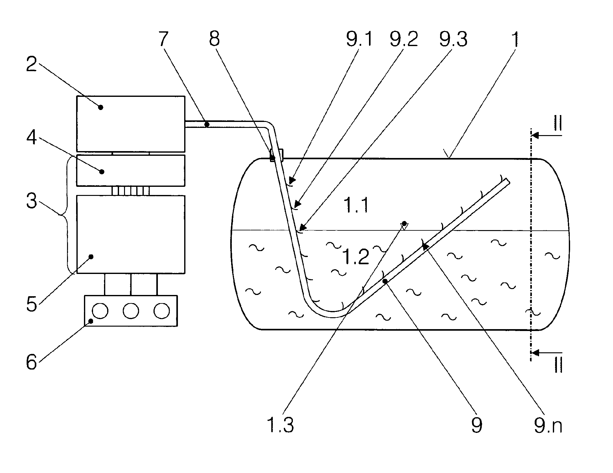 Method and device for the optical measurement of state variables and the level in a container for liquefied gases, and device therefor