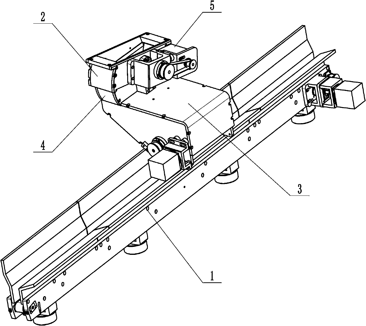 Blood collection tube shaking-up and conveying device