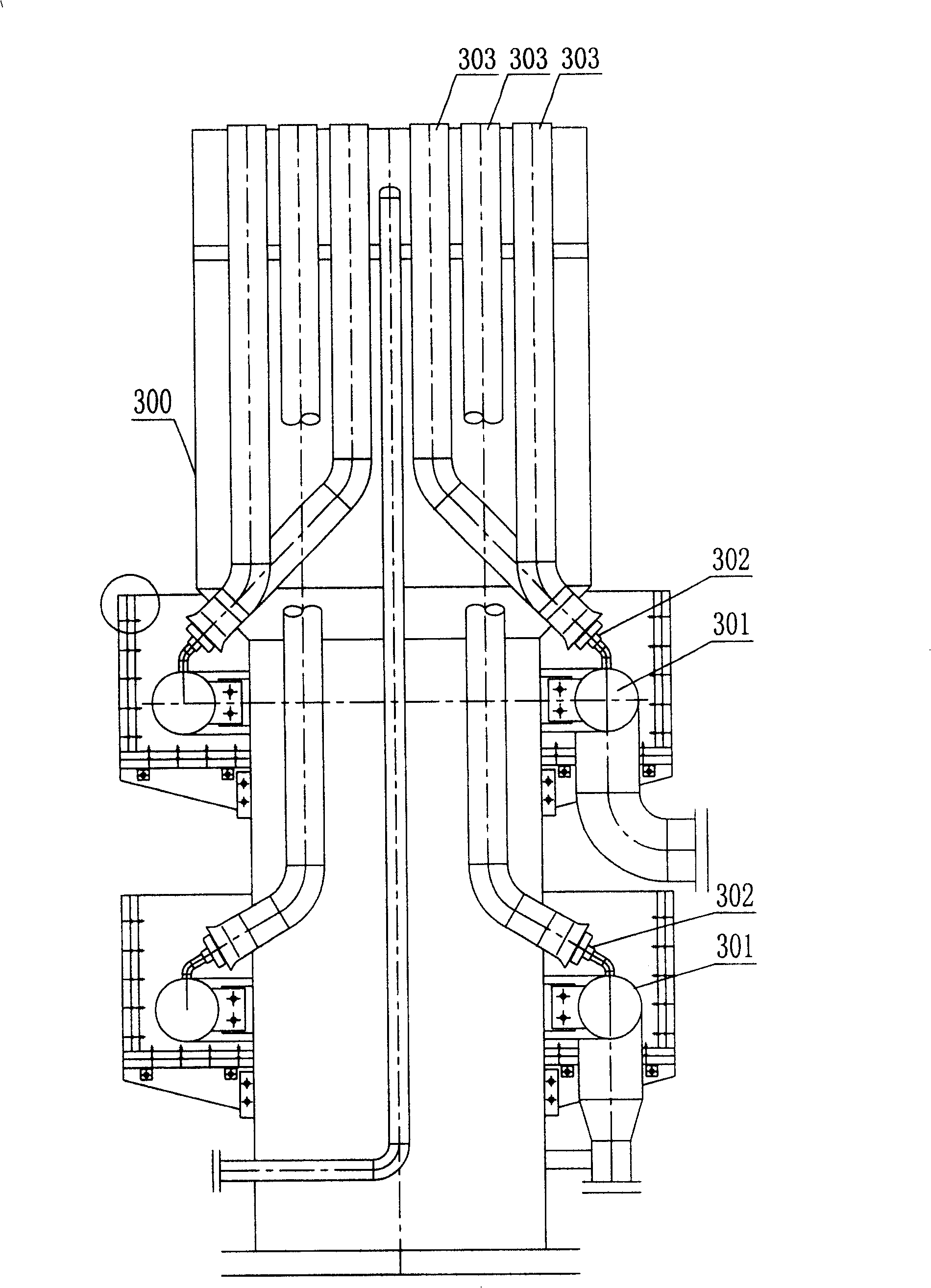 Steam combustion-supporting type torch burner