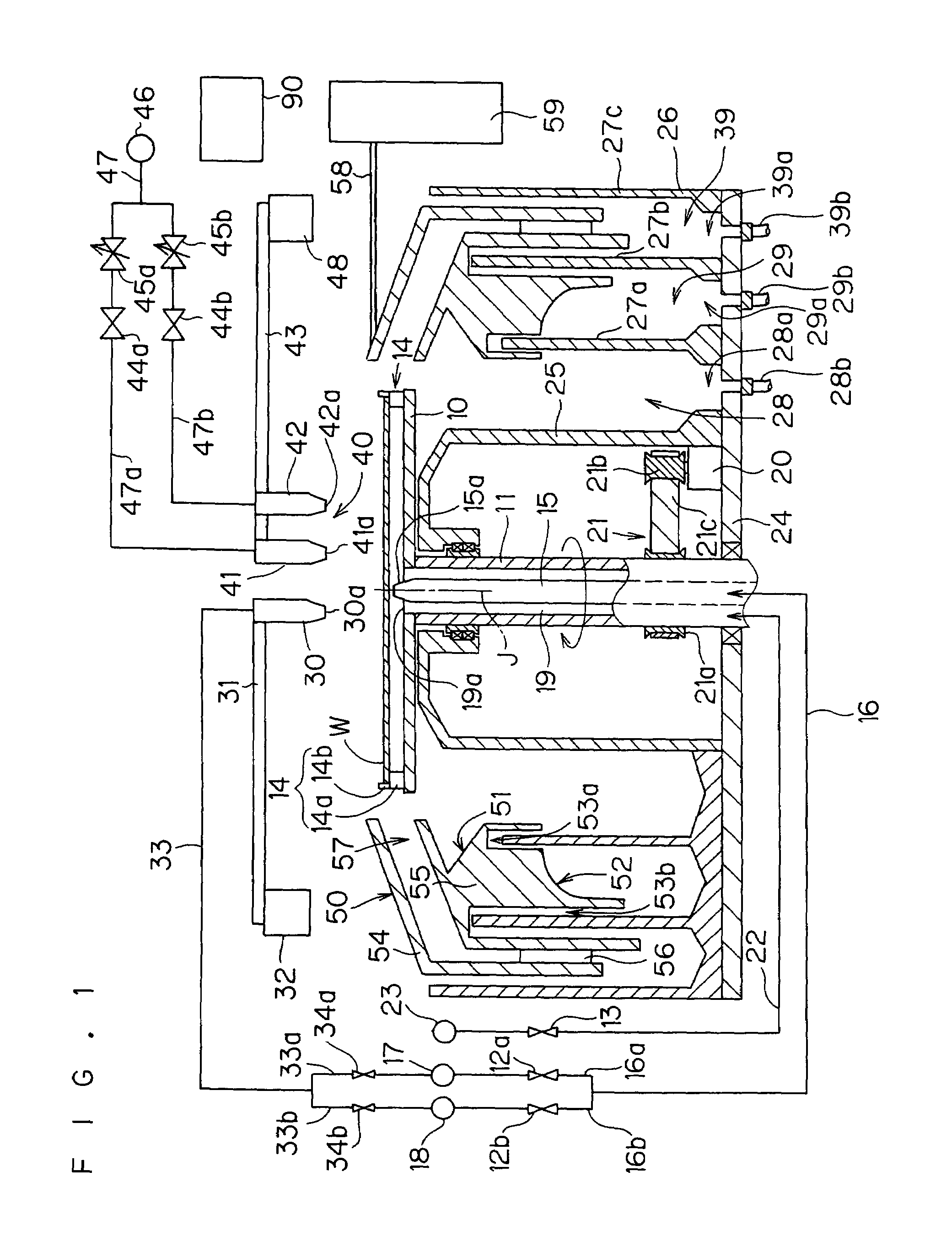 Substrate processing apparatus and substrate processing method drying substrate by spraying gas