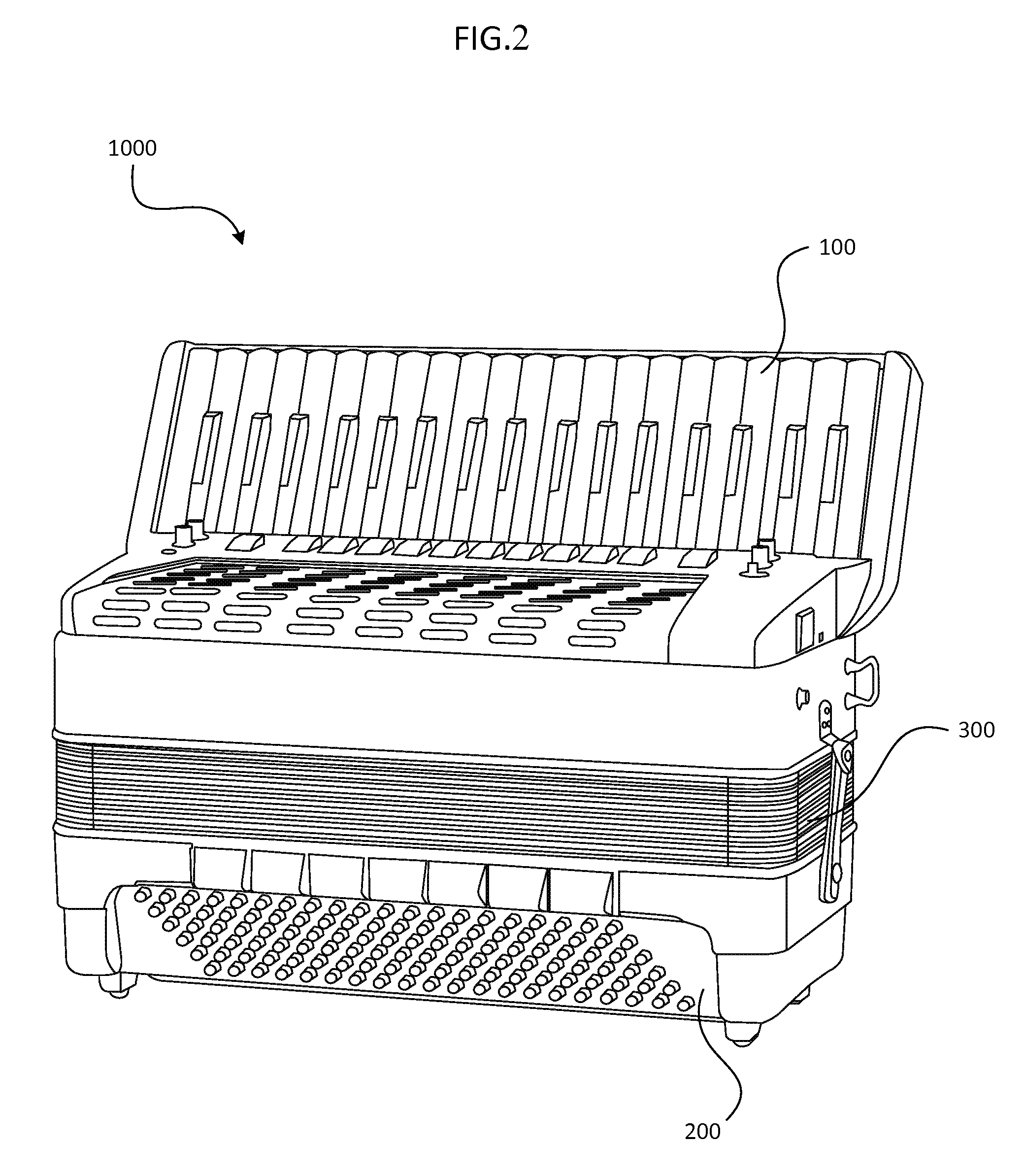 Accordion, electronic accordion, and computer program product
