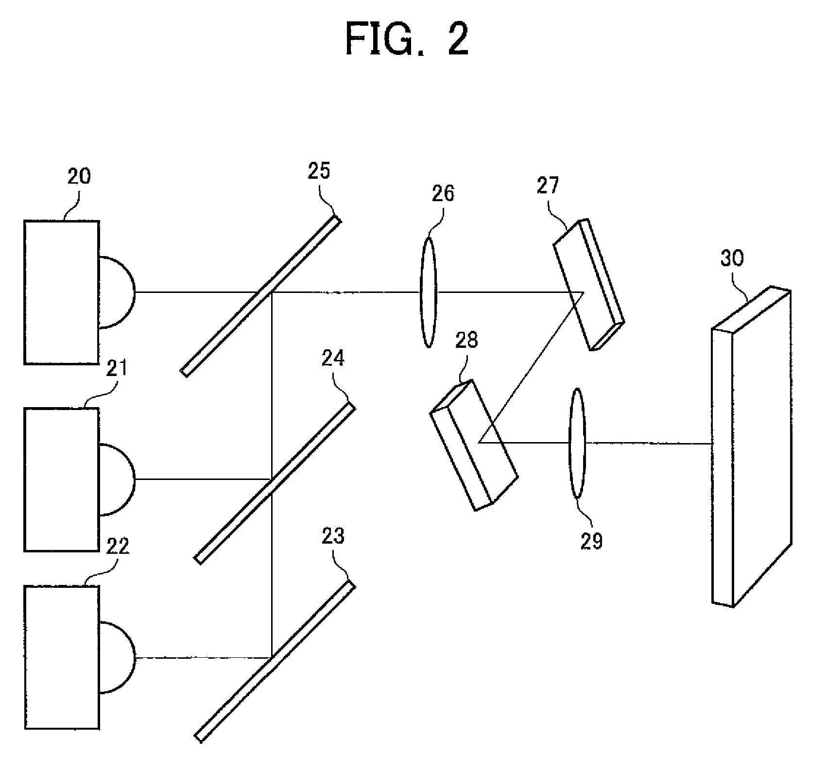 Color image display device and color conversion device