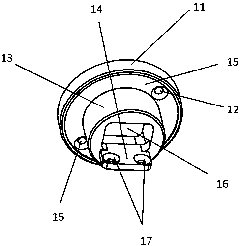 PTZ connecting structure and PTZ