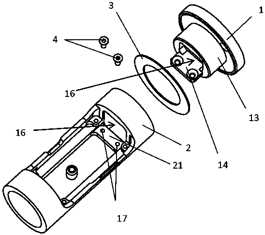 PTZ connecting structure and PTZ