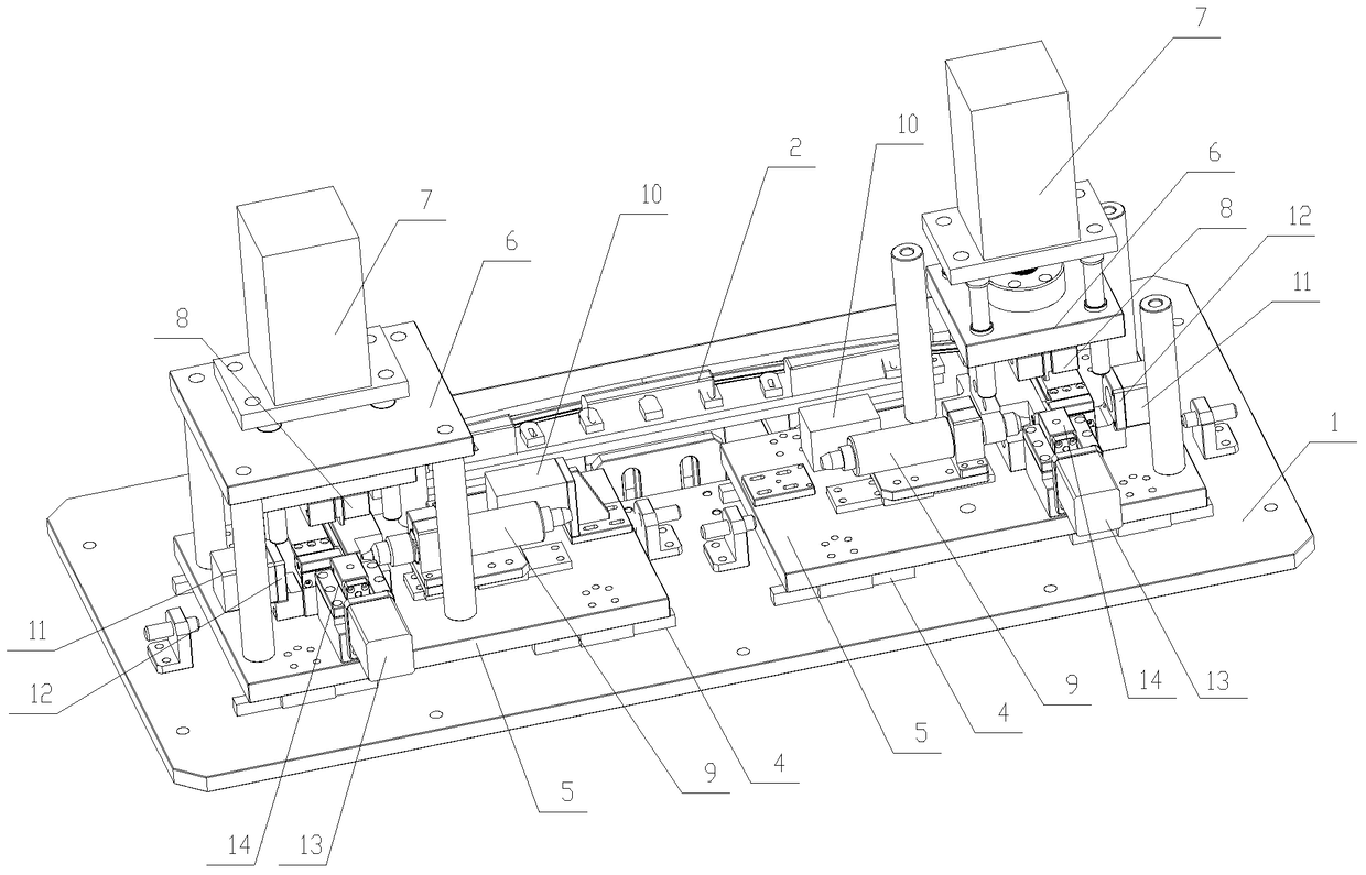 An integrated molding device for side strips on windshield nets of skylights