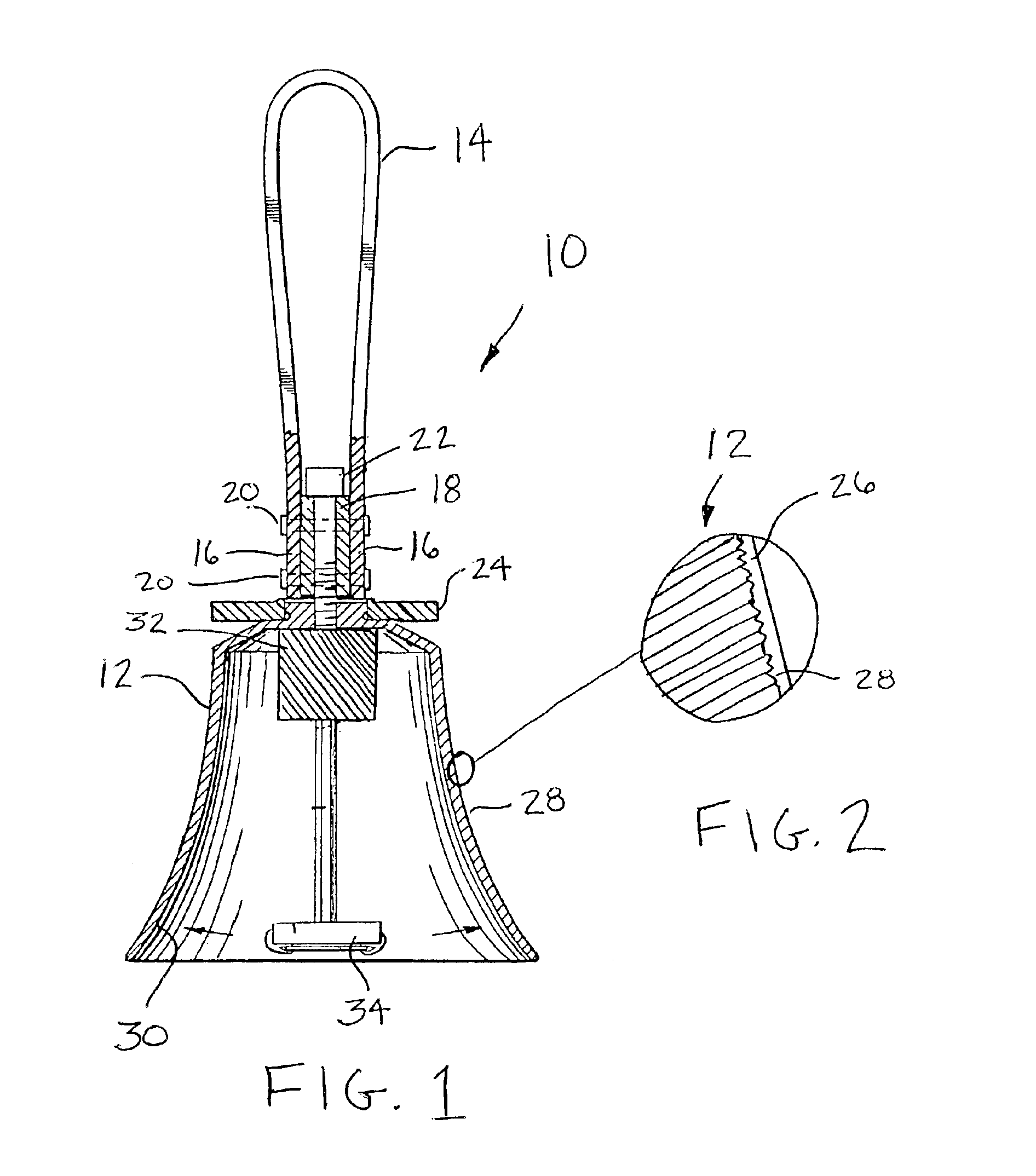 Tarnish-resistant handbell and its method of manufacture