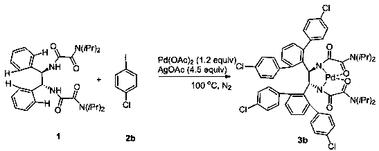 Chiral bis[N,O] palladacycle and synthesizing method thereof