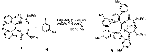 Chiral bis[N,O] palladacycle and synthesizing method thereof