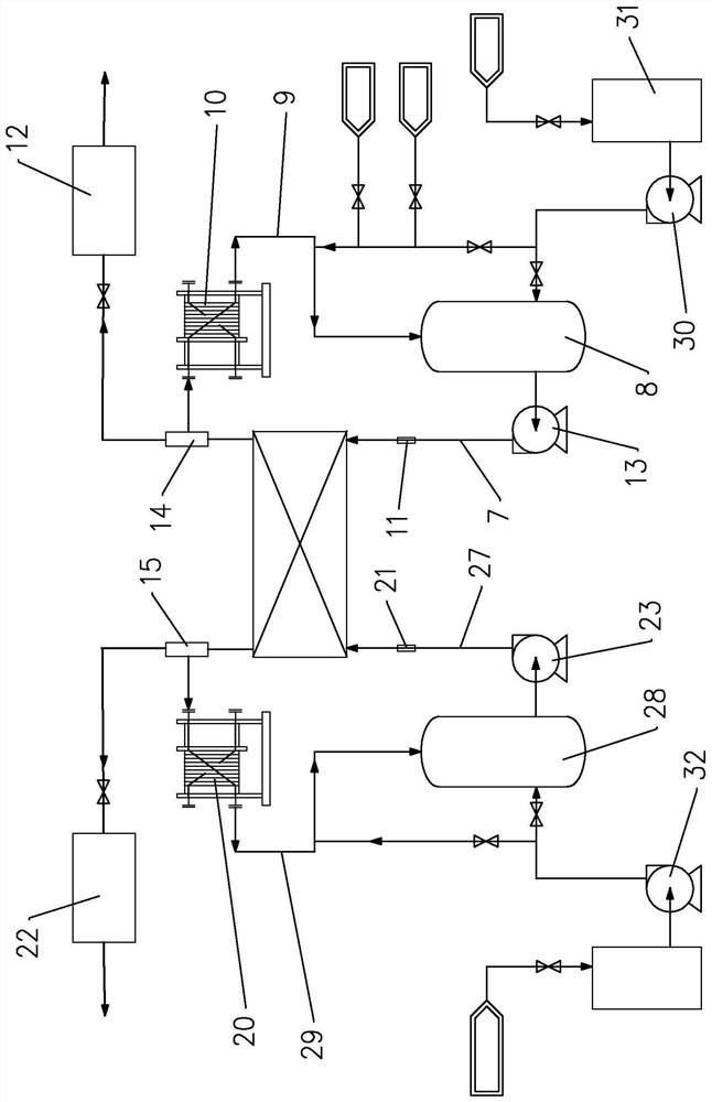 Ionic membrane method hydrochloric acid electrolysis device