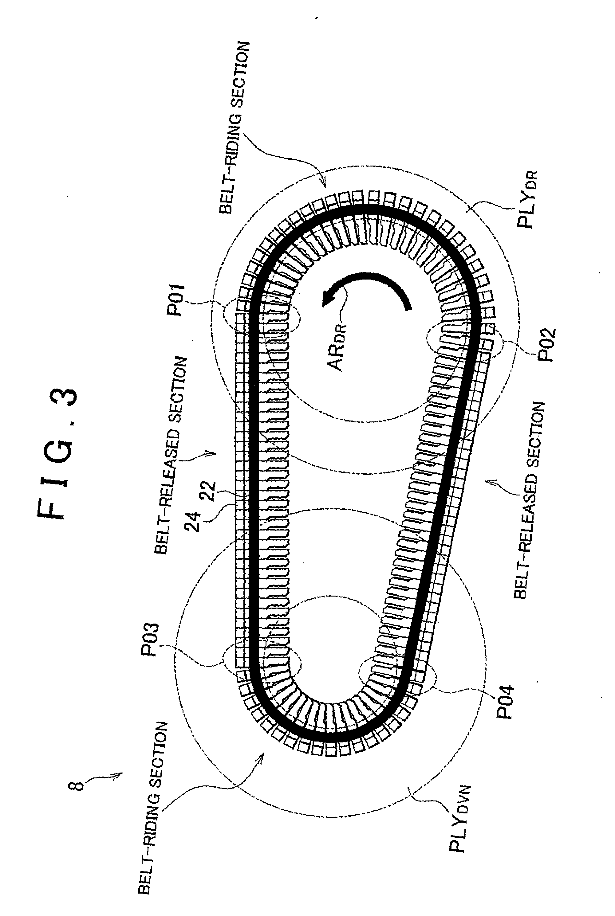 Elements of drive power transfer belt of belt-drive continuously variable transmission for vehicle