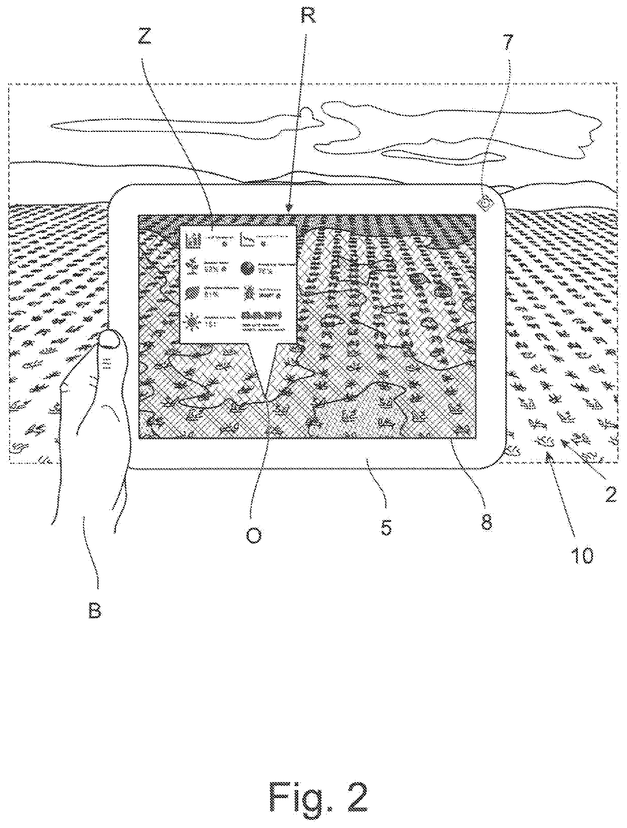 Method for supporting a user in an agricultural activity