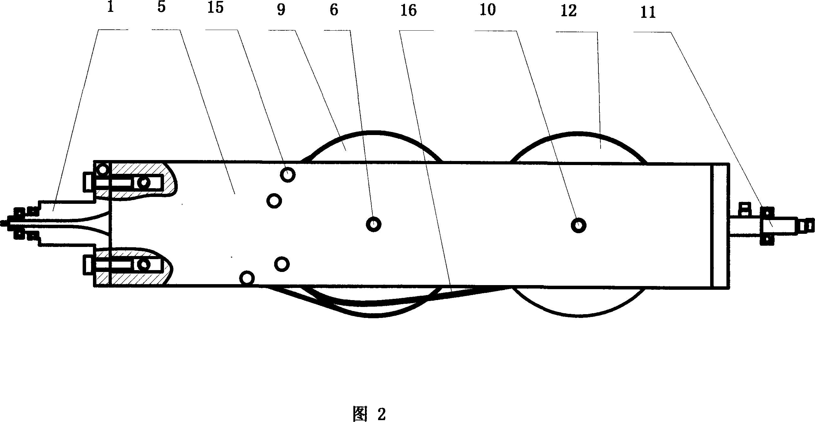 Anti-deforming arrangement of reinforcing wire case tension bourette