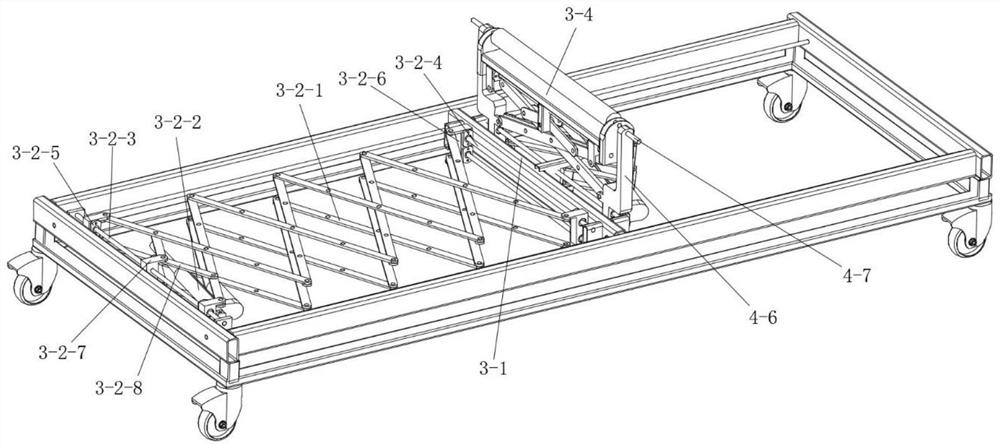 Movable sickbed with massaging and sitting-up functions