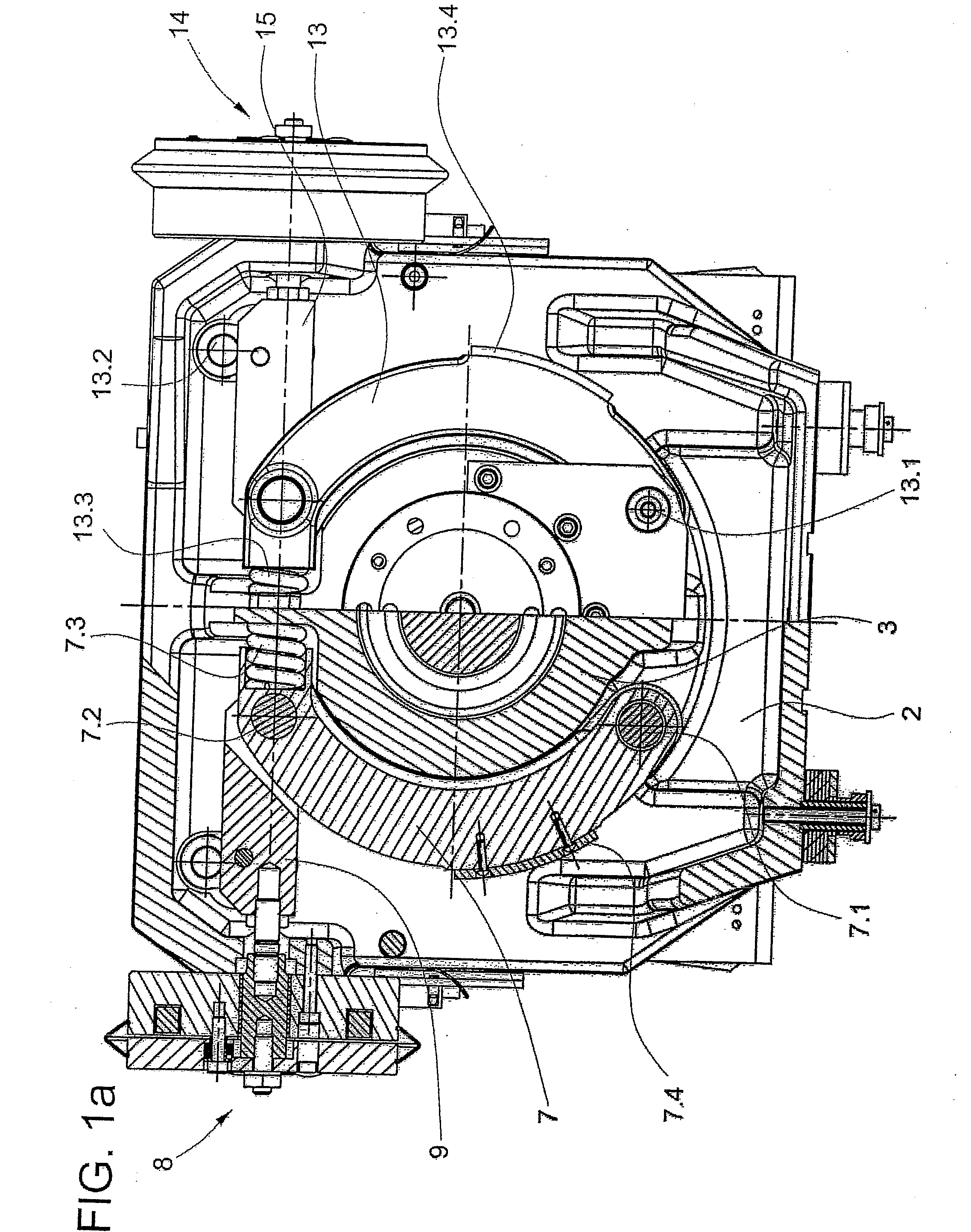 Shoe brake for an elevator drive