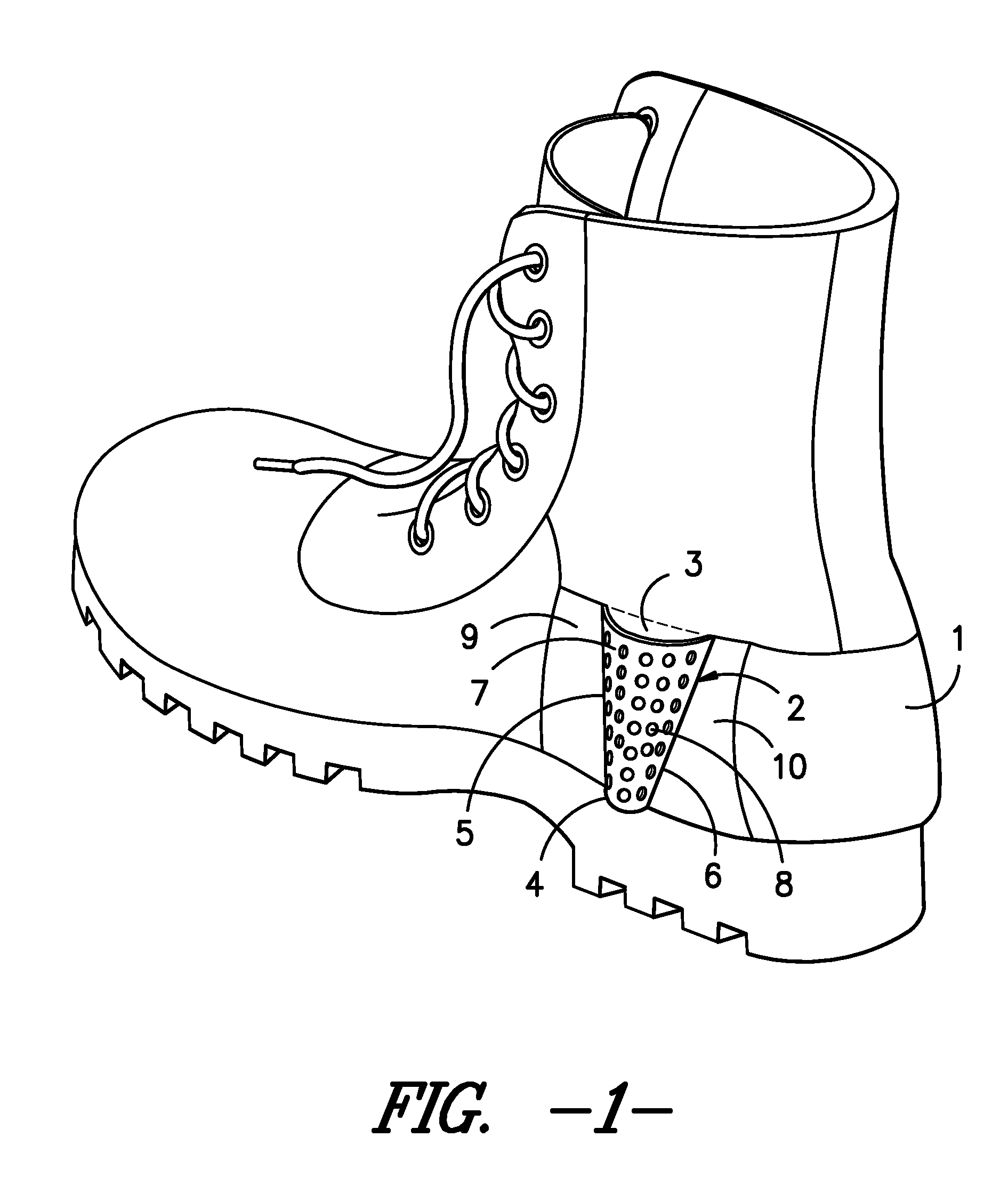 Hunting boot with pocket for scent wick