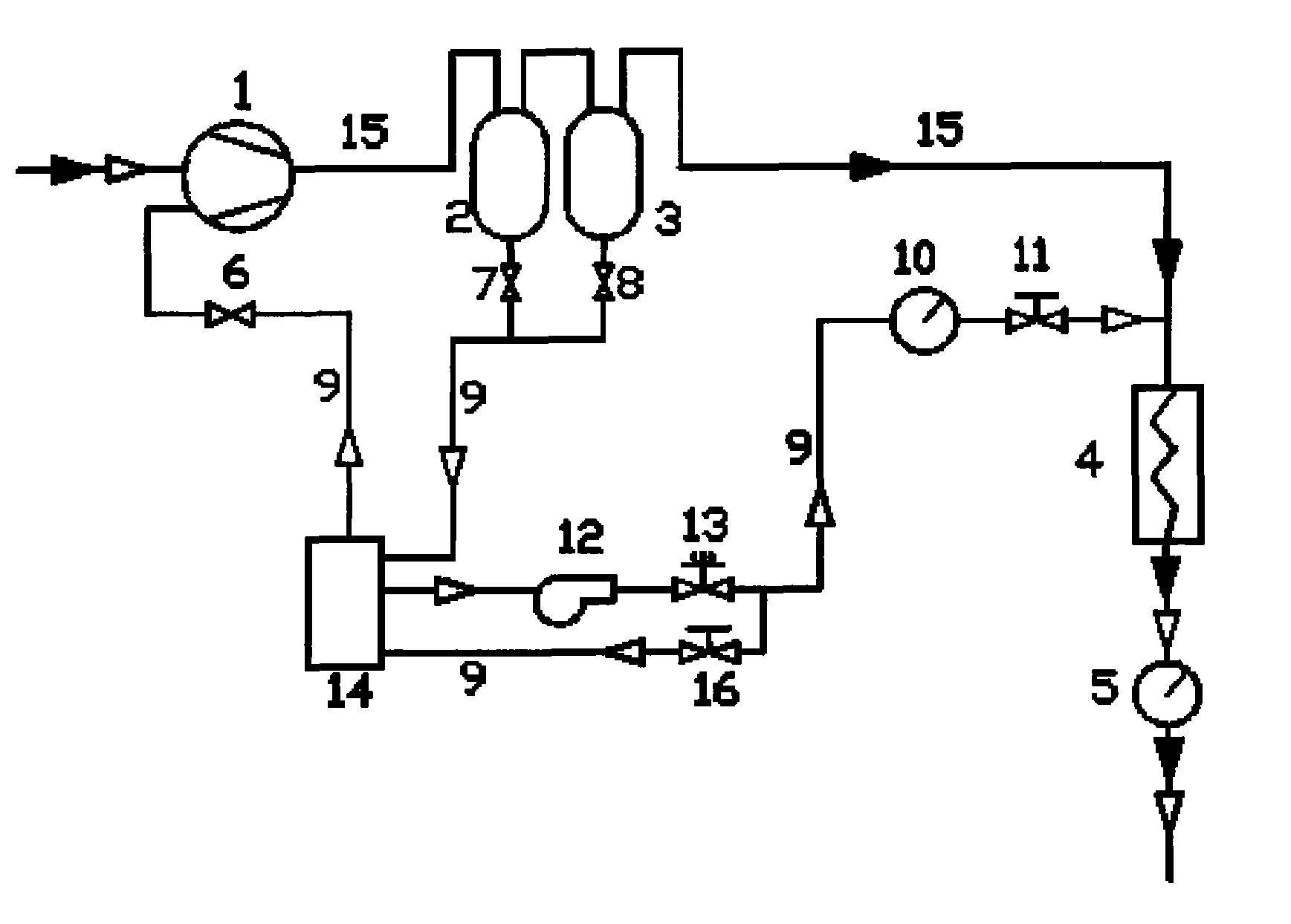 Testing device for detecting and controlling lubricating oil circulation rate of refrigerating system
