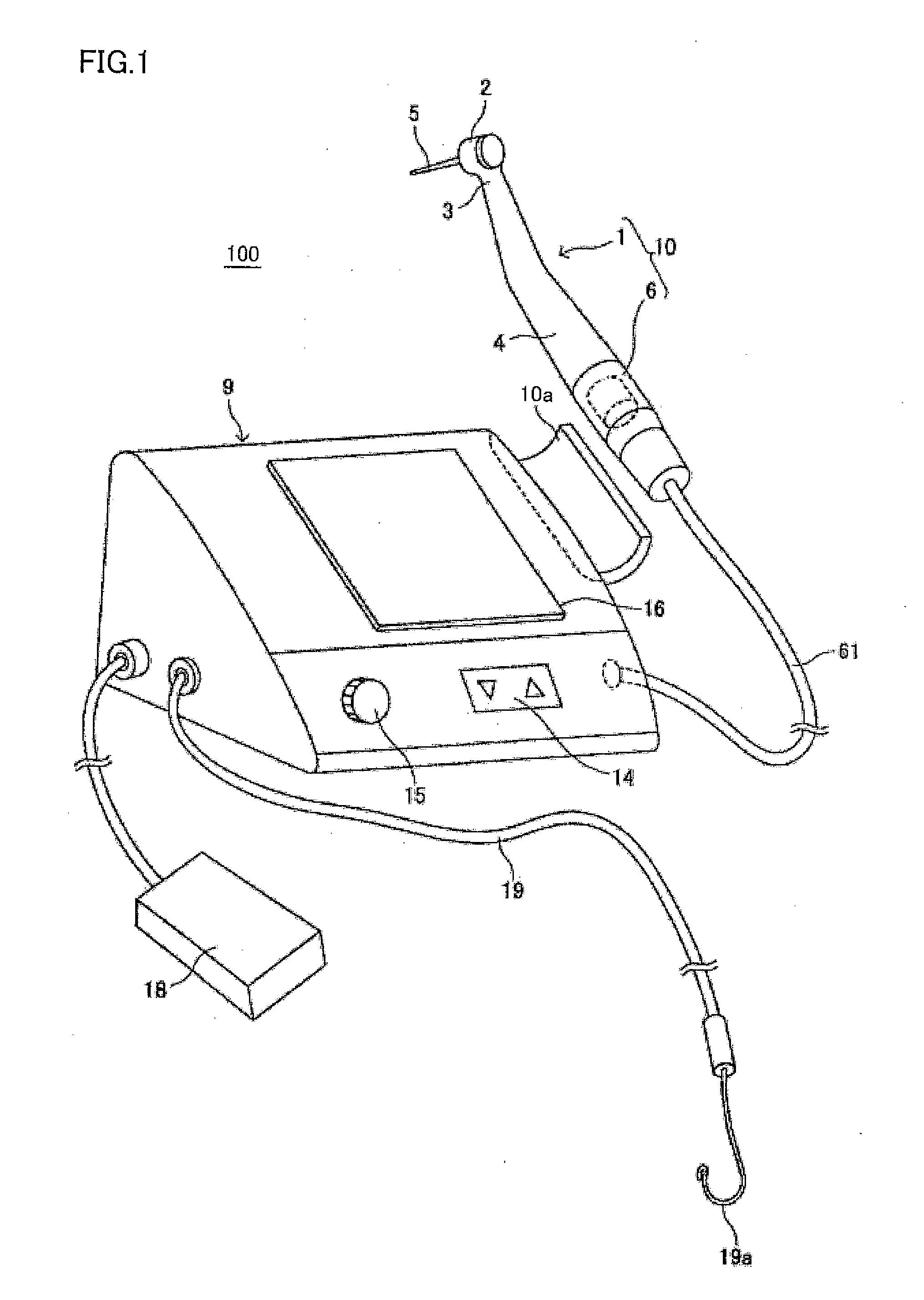 Dental treating apparatus and driving method for the same
