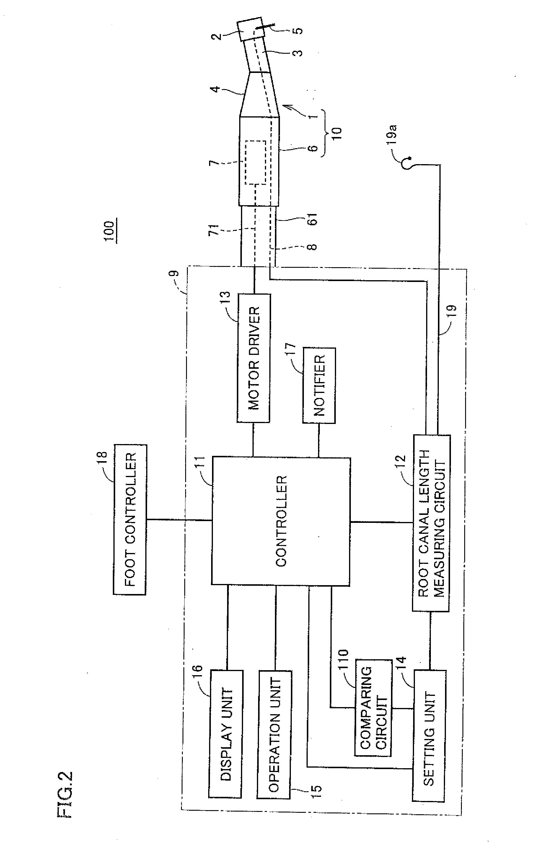 Dental treating apparatus and driving method for the same