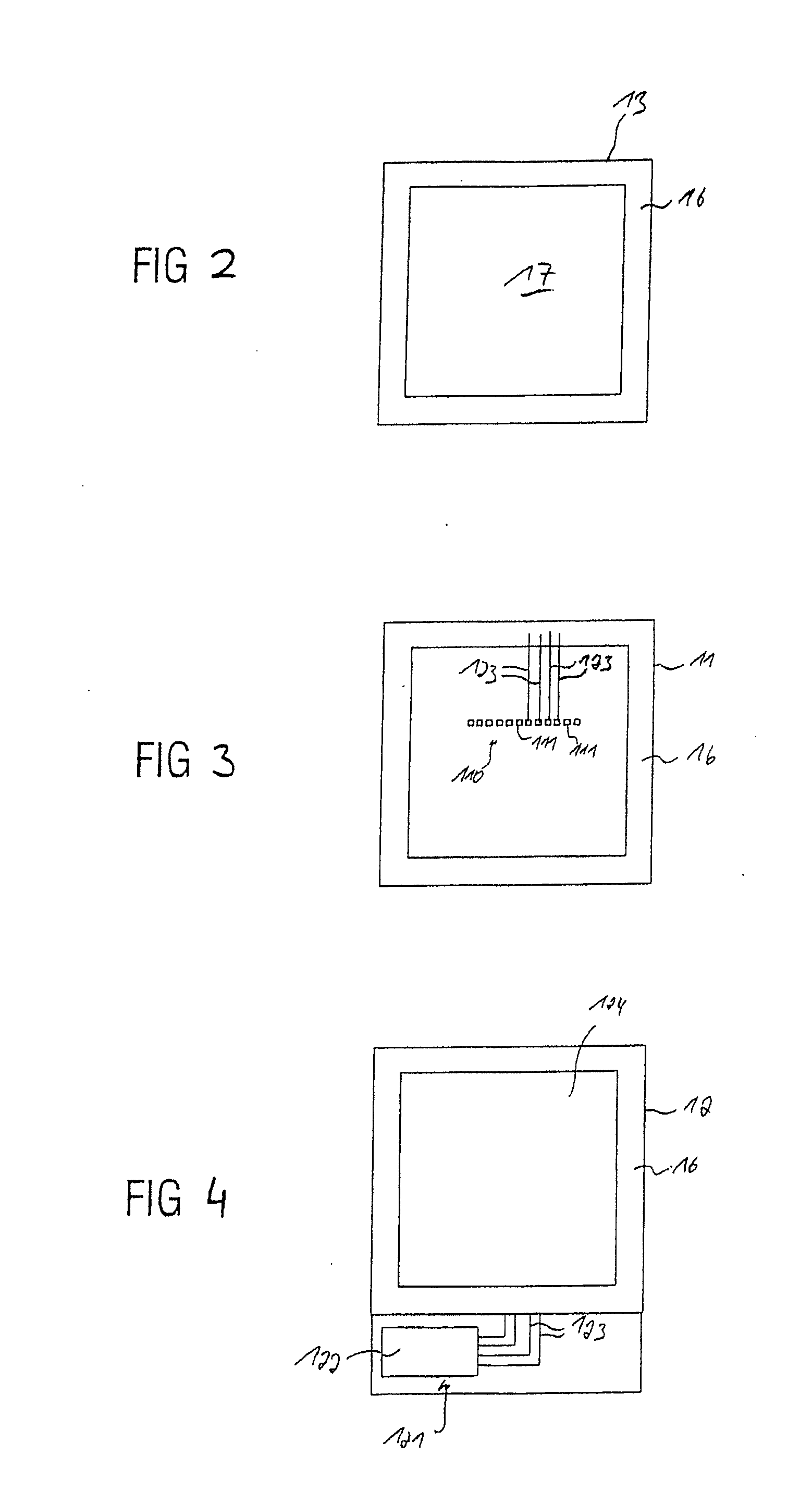 Apparatus having a screened structure for detecting thermal radiation