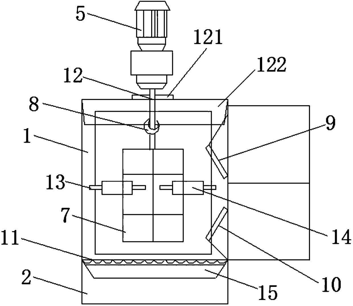 Valve cover shot blasting machine