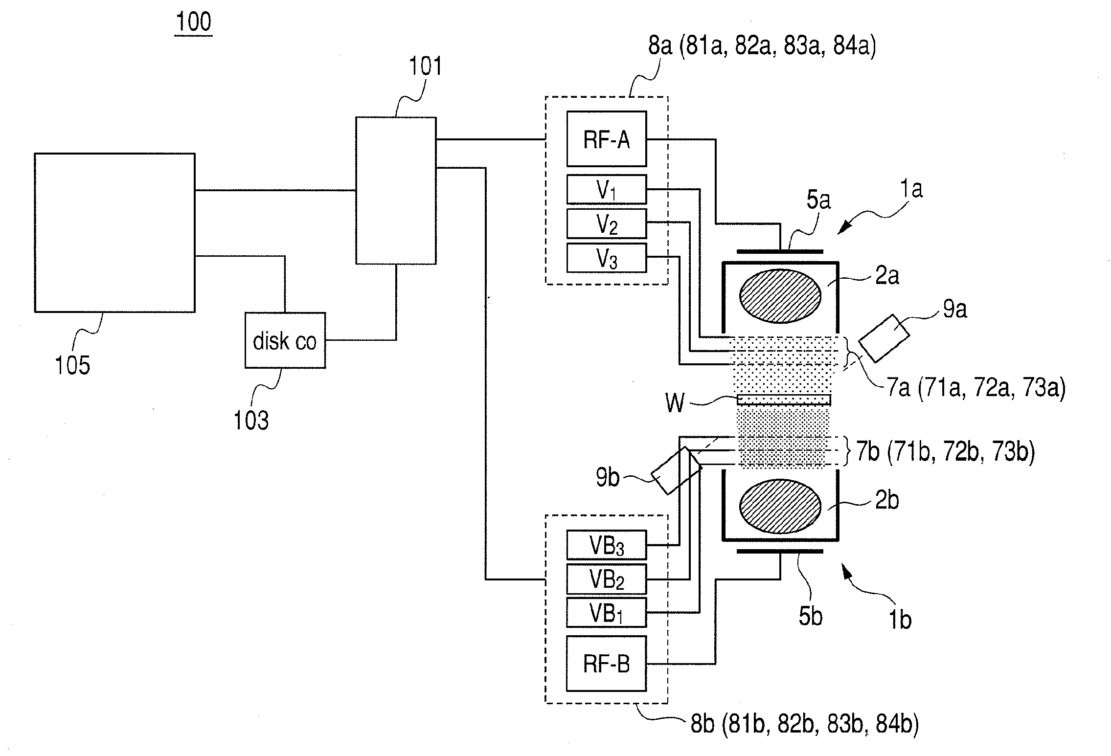 Substrate processing apparatus, and magnetic recording medium manufacturing method