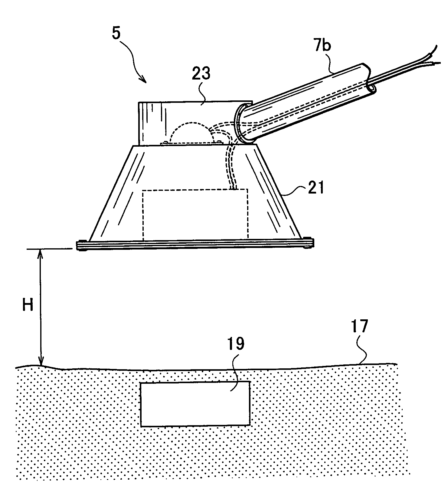 Buried structure detection device