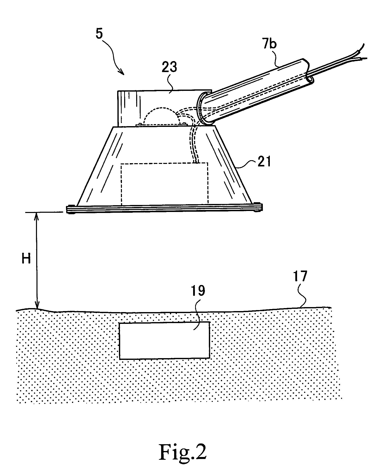 Buried structure detection device