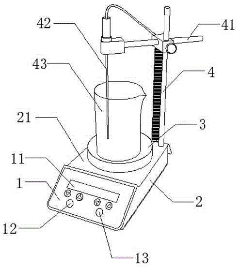 Electromagnetic stirring separation device for biopharmacy