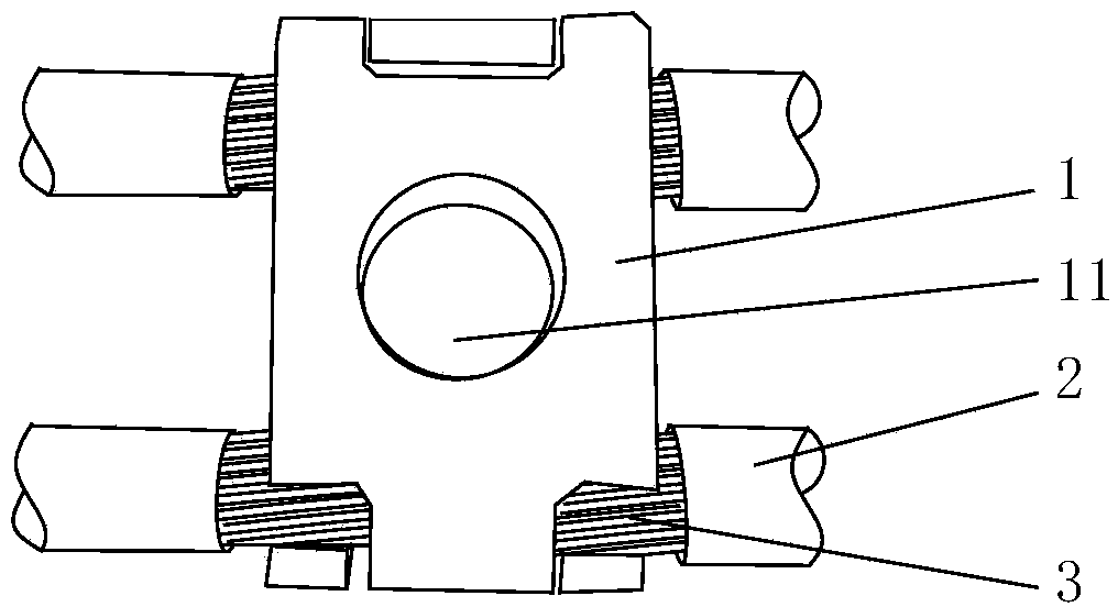 Cable extraction electrode and punch die and machining method for cable extraction electrode