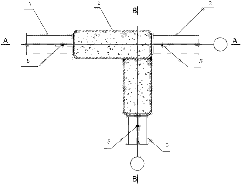 Steel reinforced concrete core tube and rectangular concrete filled steel tube special-shaped column structural system