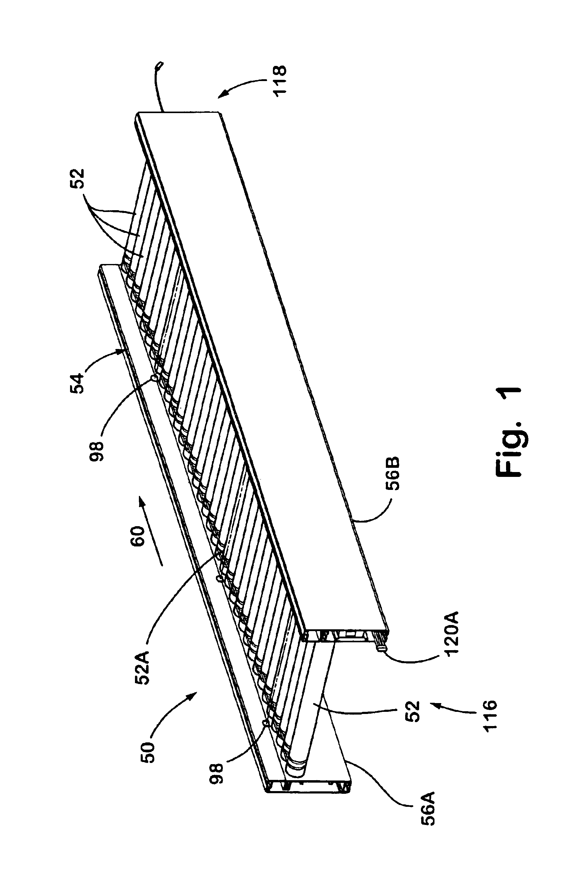 Integrated conveyor bed