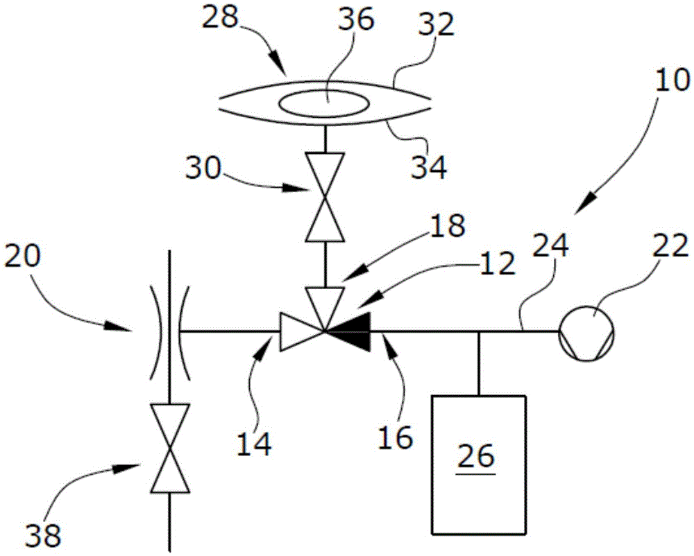 Evacuation of a film chamber