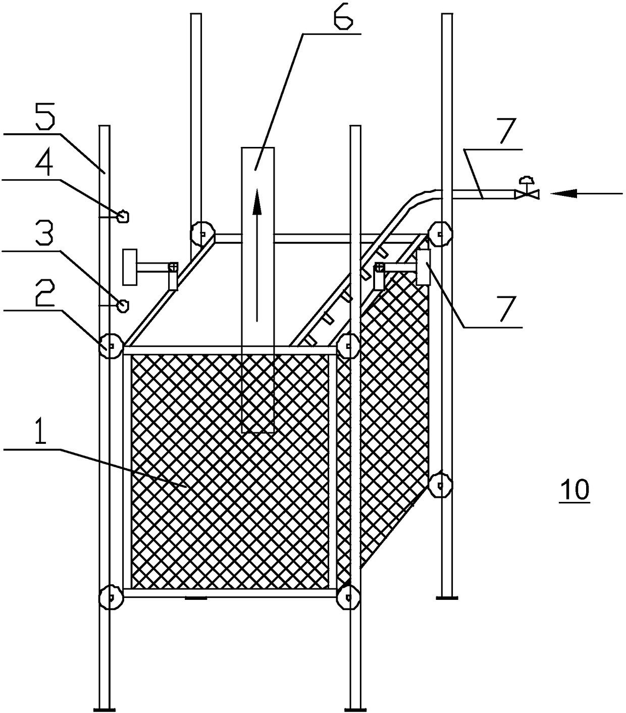 Pretreatment filtering apparatus for waste emulsion
