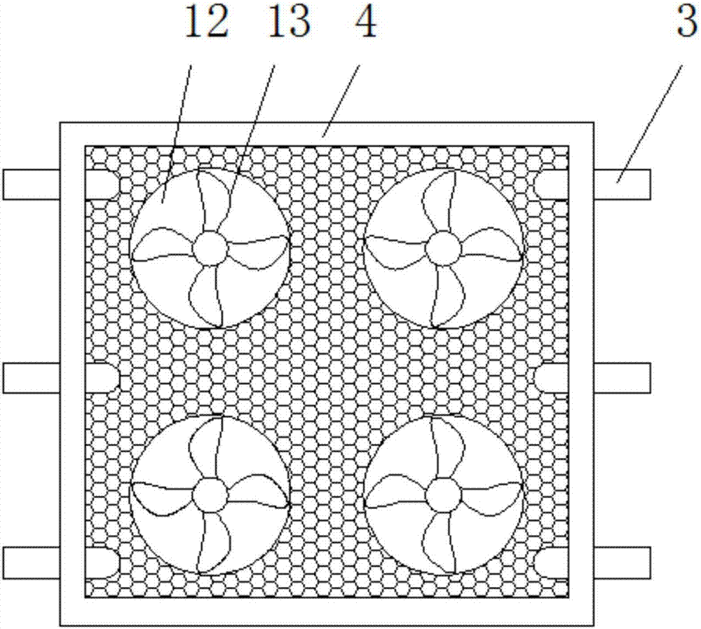 Net-like structured heat radiation type solar cell assembly