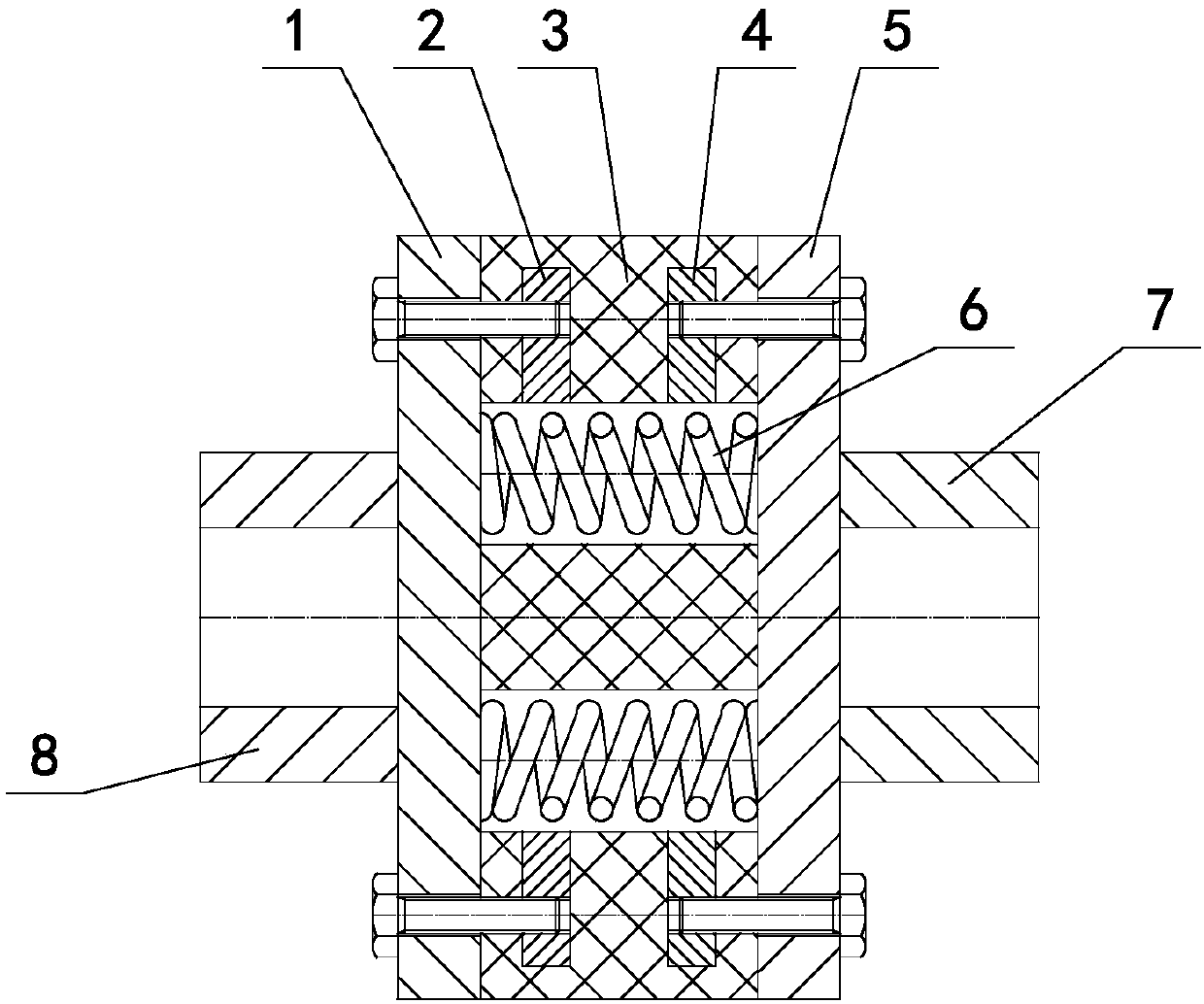 Coupling shaft mechanism