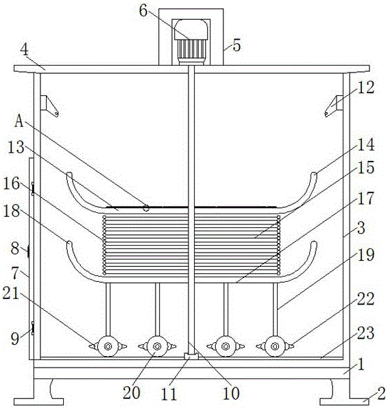 Mechanical cleaning device capable of lowering damage rate of mechanical parts