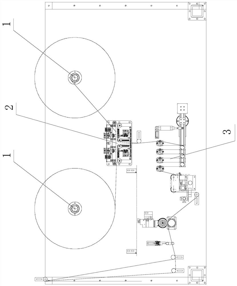 Automatic roll changing and splicing system and method for disposable sanitary product production equipment