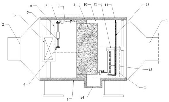 Intelligent flue gas purification device for environmental protection