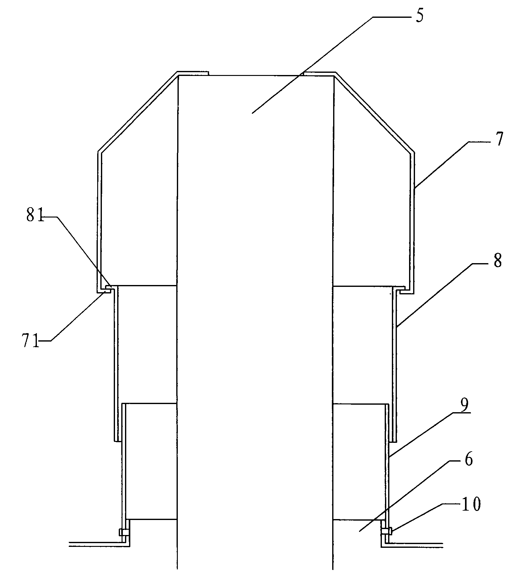 Three-section cover of operation table