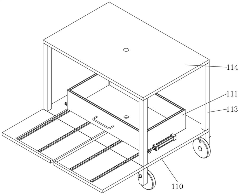 Rapid cooling equipment for aluminum alloy handrail welding based on water-cooling heat dissipation