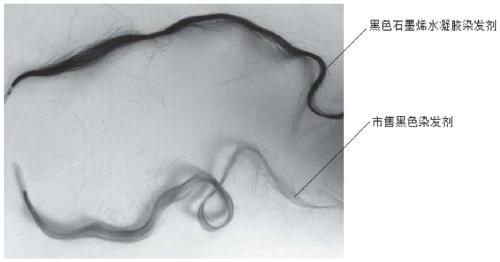 Graphene hydrogel hair dye as well as preparation method and use method thereof