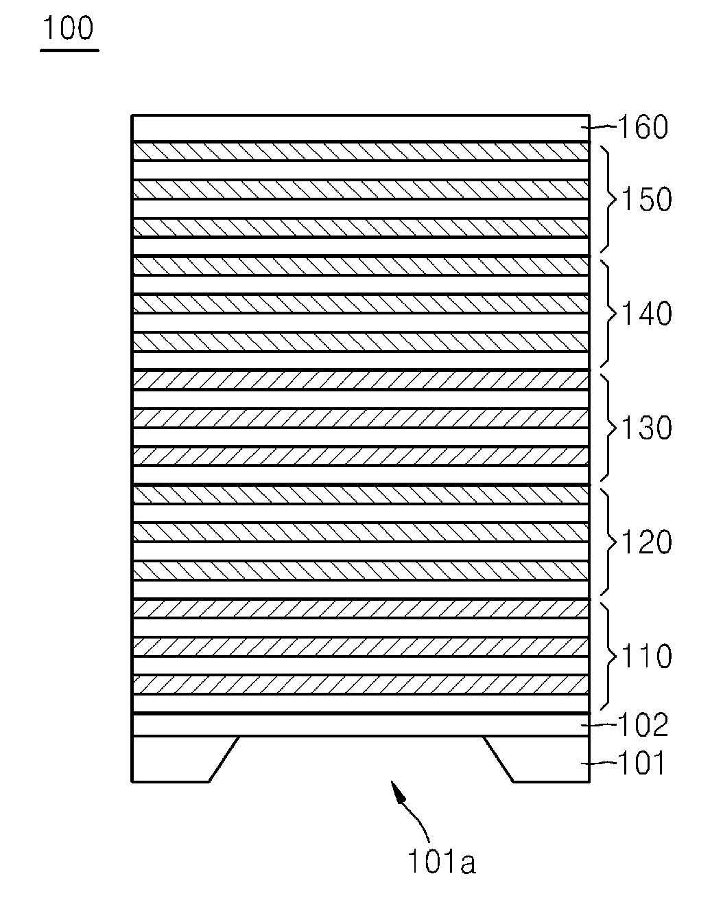 Transmissive image modulator including stacked diode structure having multi absorption modes