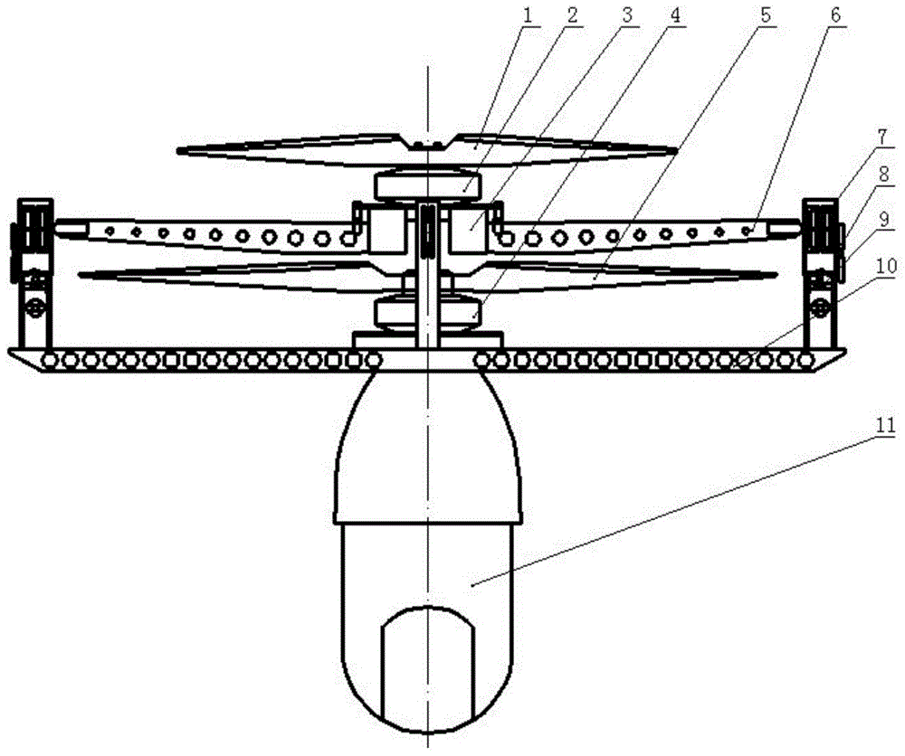 One-point double-shaft multi-propeller aircraft