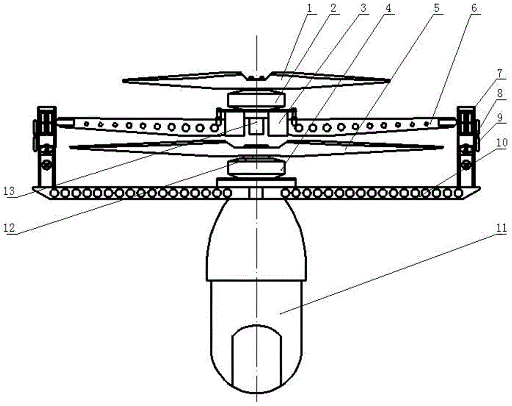 One-point double-shaft multi-propeller aircraft