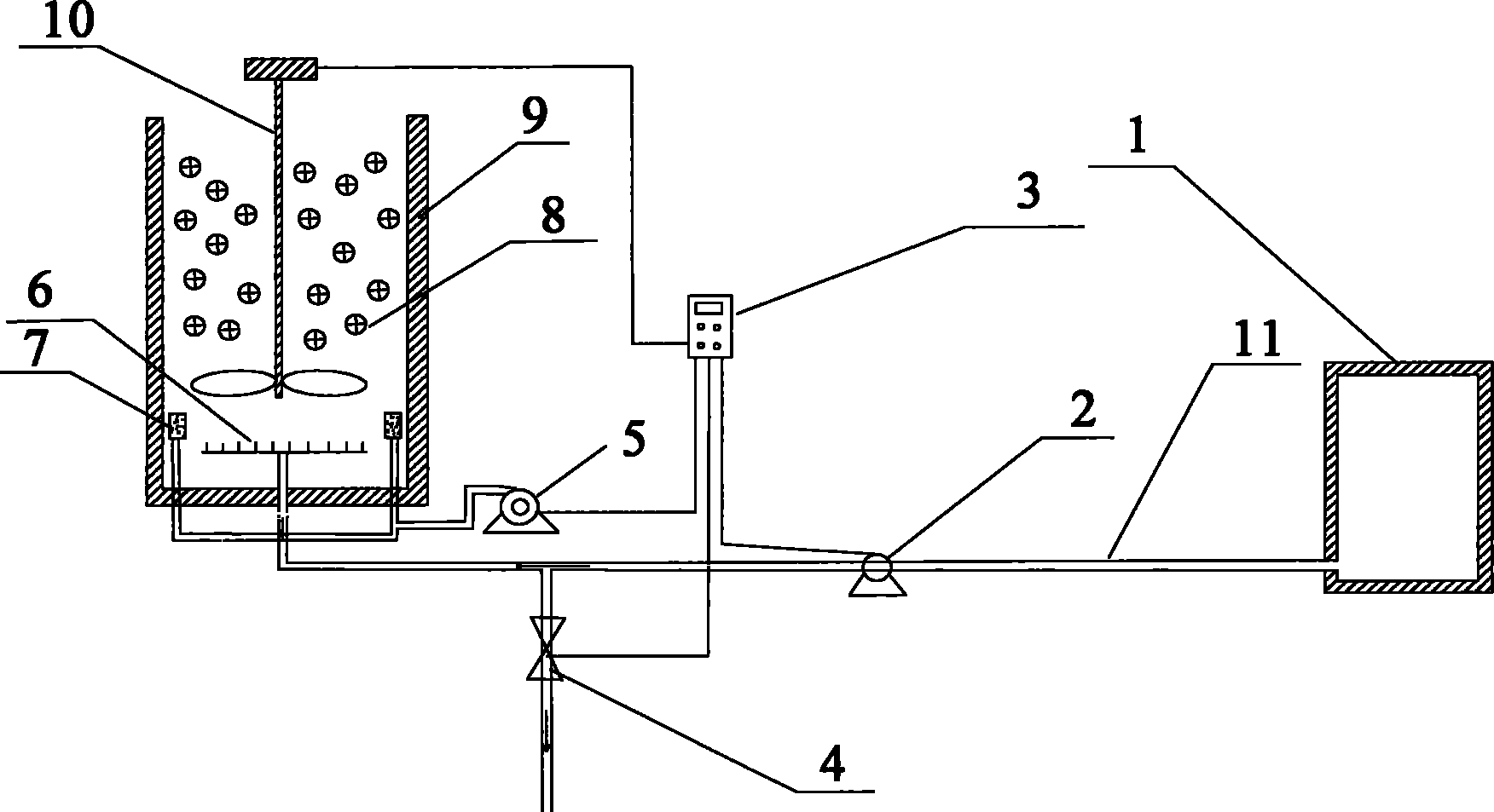 Sequencing batch type suspended filler biofilm sewage treatment device