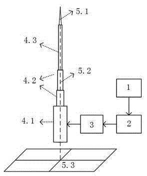 Electric-field-sensed lightning rod capable of lifting automatically