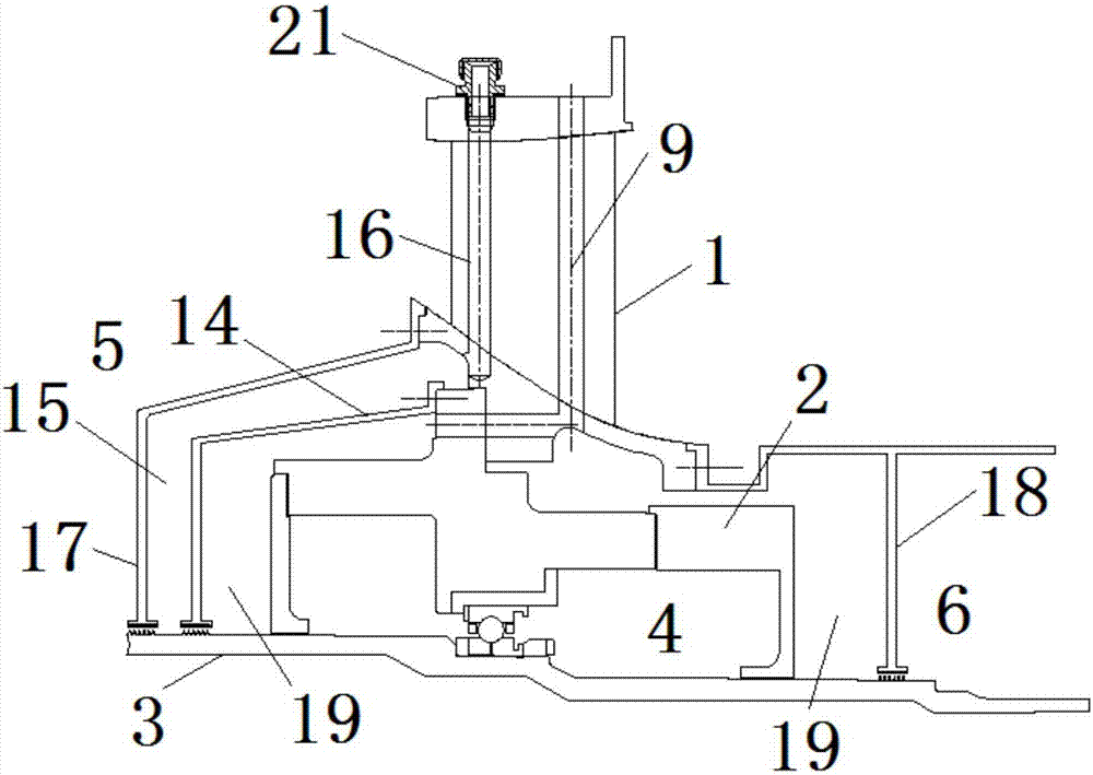 Bearing cavity sealing system for aero-engine high pressure ratio fan test piece
